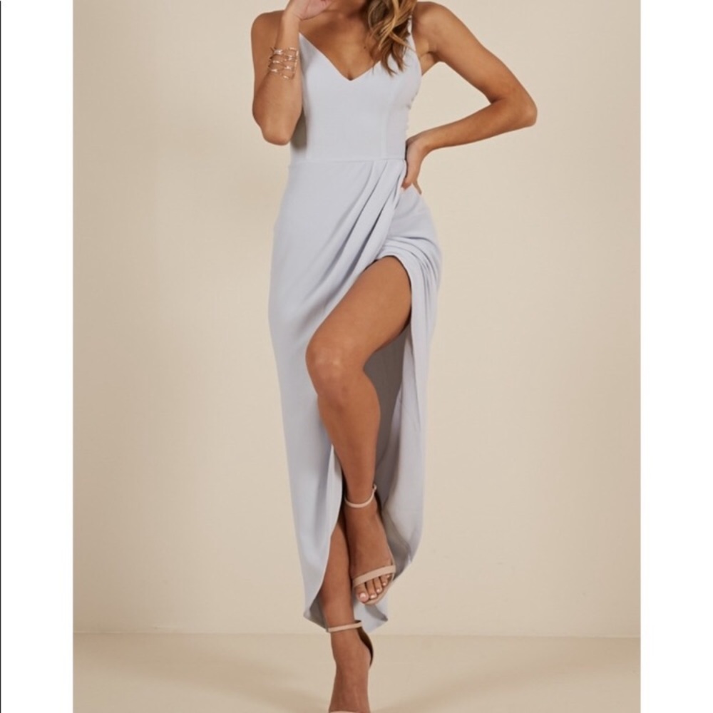 SHOWPO light blue maxi dress